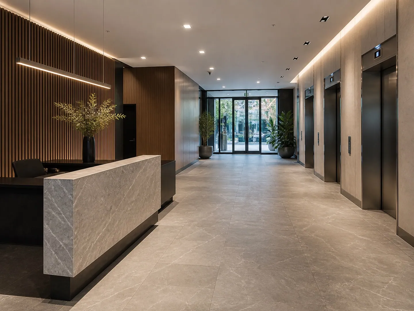 Blackstone commercial lobby renovation