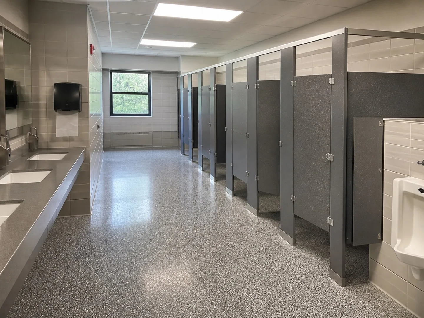 School restroom interior